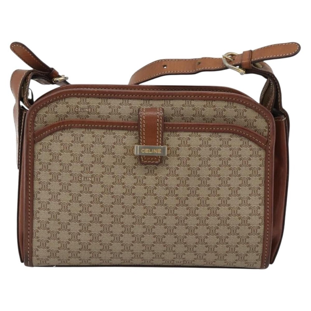 Celine Vintage Macadam Canvas and Leather